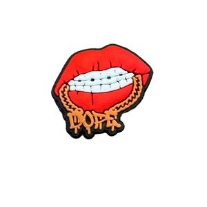 Dope Lips Croc Charm